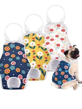 Adjustable Doggie Diapers - Set of 3